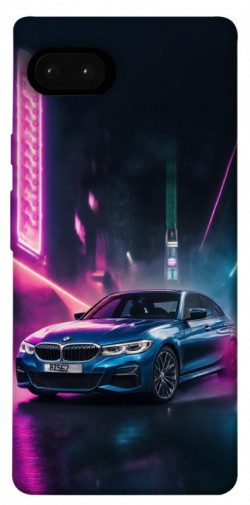 Чехол itsPrint Неоновое BMW для Google Pixel 7a