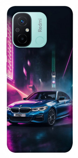 Чехол itsPrint Неоновое BMW для Xiaomi Redmi 12C