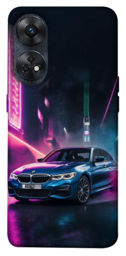 Чехол itsPrint Неоновое BMW для Oppo Reno 8 T 4G
