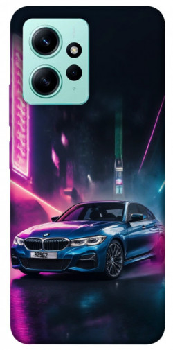 Чехол itsPrint Неоновое BMW для Xiaomi Redmi Note 12 4G