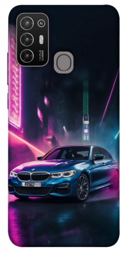 Чехол itsPrint Неоновое BMW для ZTE Blade A52