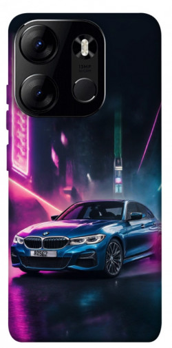 Чехол itsPrint Неоновое BMW для Tecno Spark Go 2023