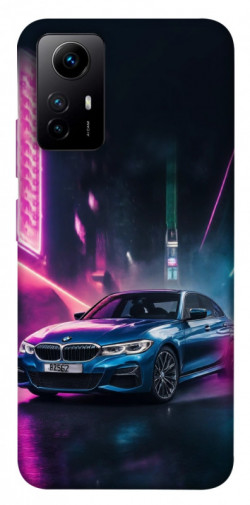 Чехол itsPrint Неоновое BMW для Xiaomi Redmi Note 12S
