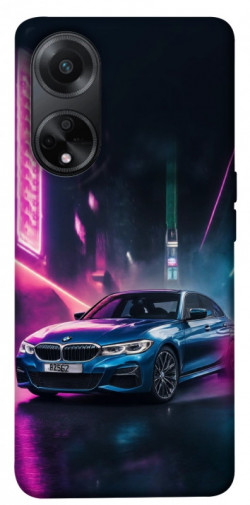 Чехол itsPrint Неоновое BMW для Oppo A58 4G