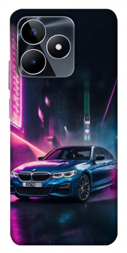 Чехол itsPrint Неоновое BMW для Realme C53