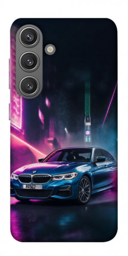 Чехол itsPrint Неоновое BMW для Samsung Galaxy S24