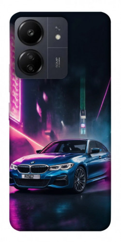 Чехол itsPrint Неоновое BMW для Xiaomi Redmi 13C