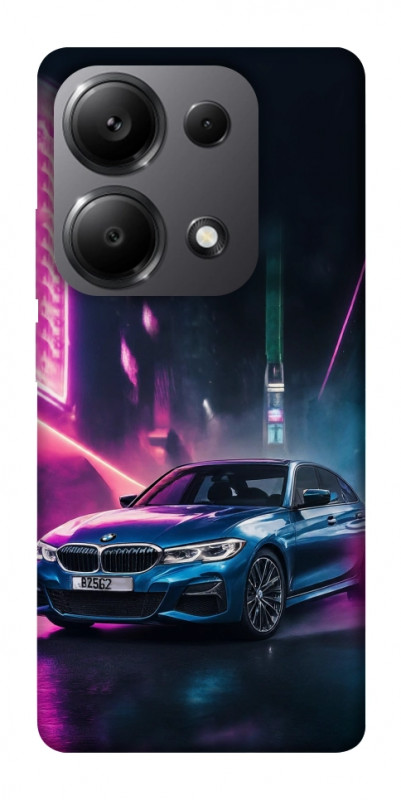 Чехол itsPrint Неоновое BMW для Xiaomi Poco X6, авто, купить оптом с доставкой
