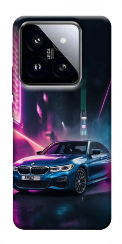 Чехол itsPrint Неоновое BMW для Xiaomi 14 Pro
