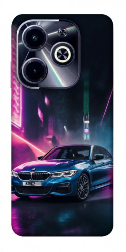 Чехол itsPrint Неоновое BMW для Infinix Hot 40i