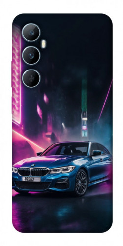 Чехол itsPrint Неоновое BMW для Realme C65 4G