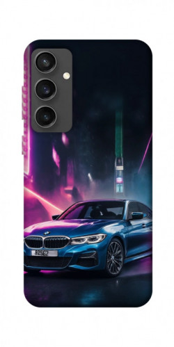 Чехол itsPrint Неоновое BMW для Samsung Galaxy S24 FE