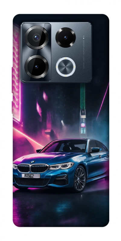 Чехол itsPrint Неоновое BMW для Infinix Note 40 Pro 4G, авто, купить оптом с доставкой