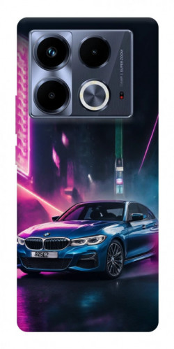 Чехол itsPrint Неоновое BMW для Infinix Note 40 4G
