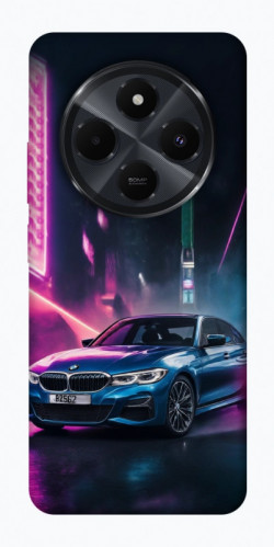 Чехол itsPrint Неоновое BMW для Xiaomi Redmi 14C / Poco C75