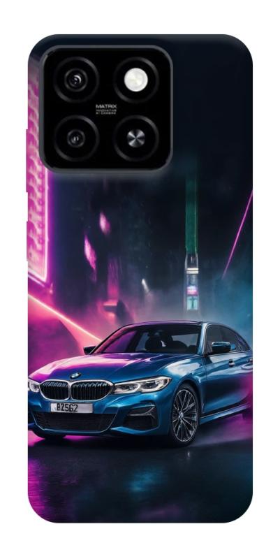Чехол itsPrint Неоновое BMW для ZTE Blade A55 4G, авто, купить оптом с доставкой