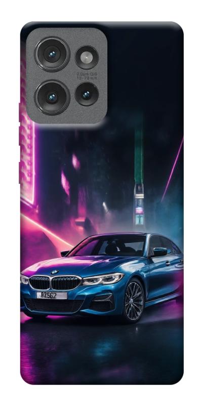 Чехол itsPrint Неоновое BMW для Motorola Edge 50, авто, купить оптом с доставкой