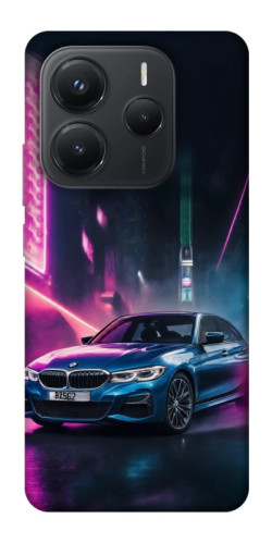 Чехол itsPrint Неоновое BMW для Xiaomi Redmi Note 14 5G