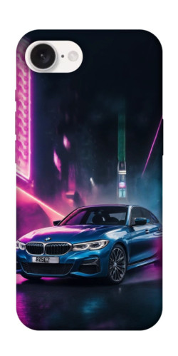 Чехол itsPrint Неоновое BMW для Apple iPhone 16e (6.1")