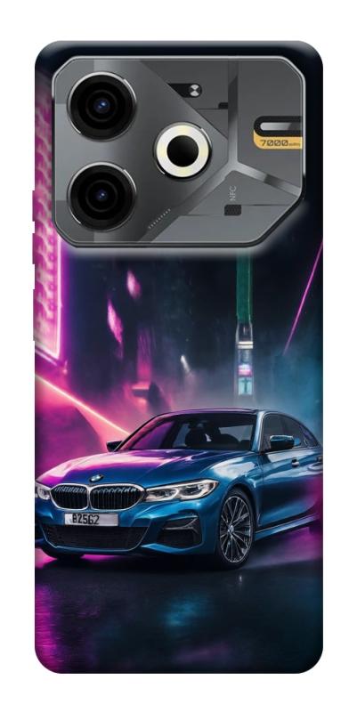 Чехол itsPrint Неоновое BMW для TECNO Pova 6 Neo (LI6), авто, купить оптом с доставкой