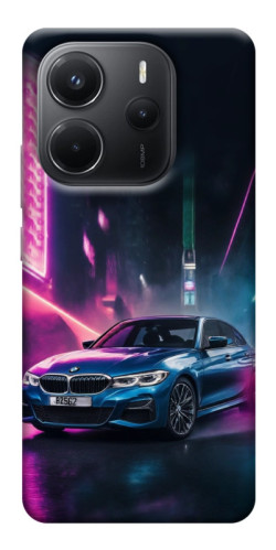 Чехол itsPrint Неоновое BMW для Xiaomi Redmi Note 14 4G (Europe version)