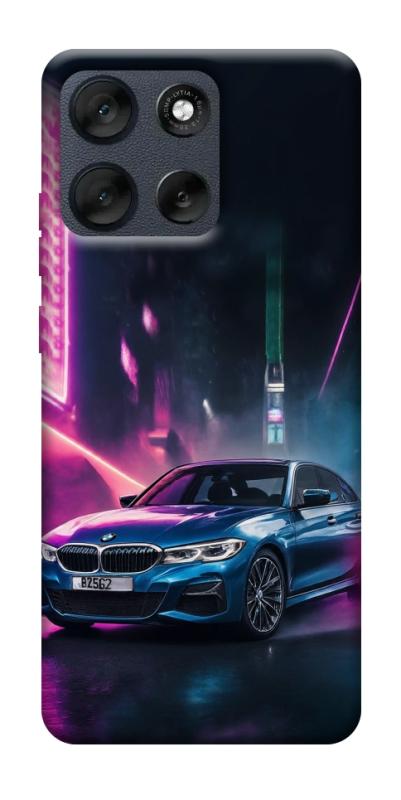 Чехол itsPrint Неоновое BMW для Motorola Moto G56 5G, авто, купить оптом с доставкой