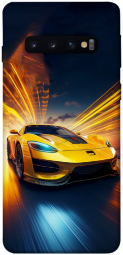 Чехол itsPrint Yellow Porsche для Samsung Galaxy S10