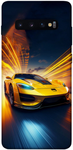 Чехол itsPrint Yellow Porsche для Samsung Galaxy S10+