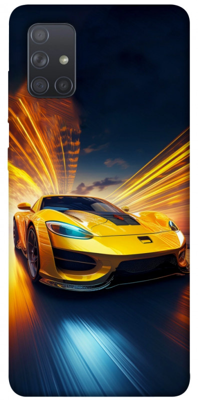Чехол itsPrint Yellow Porsche для Samsung Galaxy A71, авто, купить оптом с доставкой