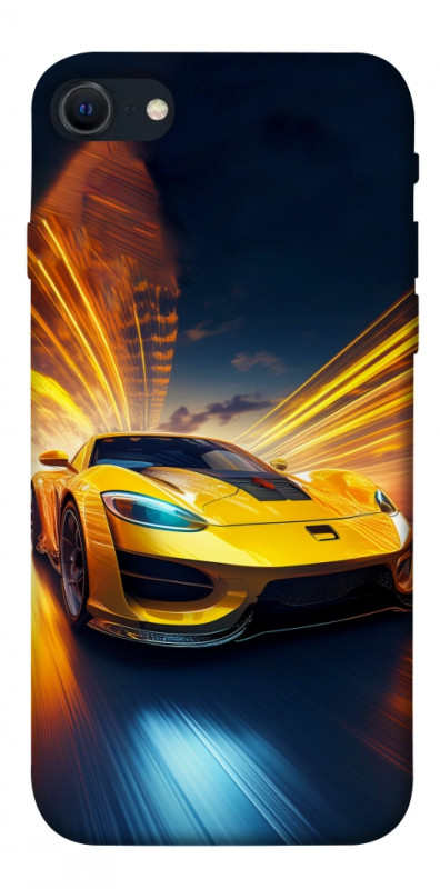Чехол itsPrint Yellow Porsche для Apple iPhone SE (2020), авто, купить оптом с доставкой
