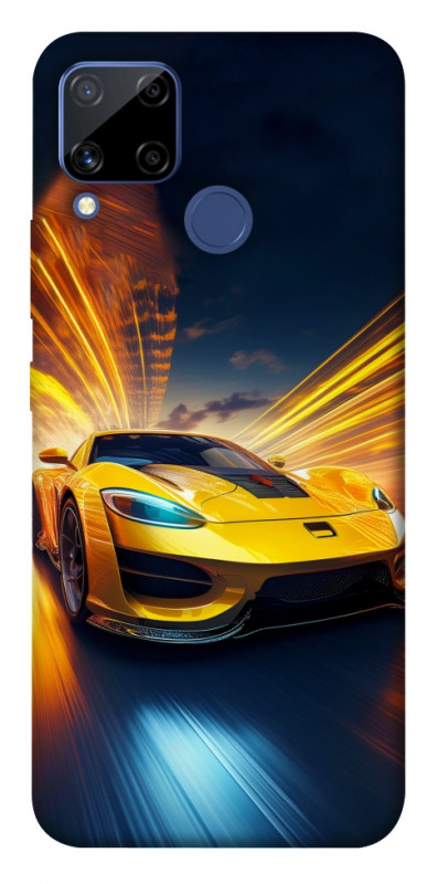 Чехол itsPrint Yellow Porsche для Realme C15, авто, купить оптом с доставкой