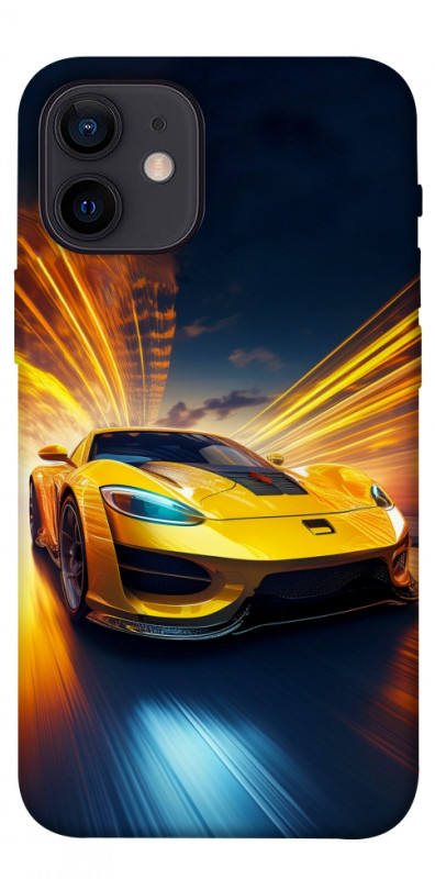 Чехол itsPrint Yellow Porsche для Apple iPhone 12 mini (5.4"), авто, купить оптом с доставкой