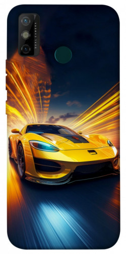 Чехол itsPrint Yellow Porsche для TECNO Spark 6 Go