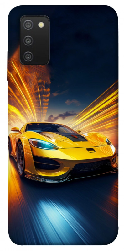 Чехол itsPrint Yellow Porsche для Samsung Galaxy A03s, авто, купить оптом с доставкой