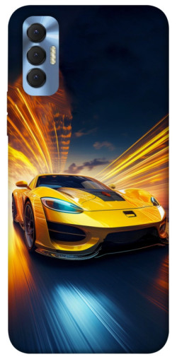 Чехол itsPrint Yellow Porsche для TECNO Spark 8P