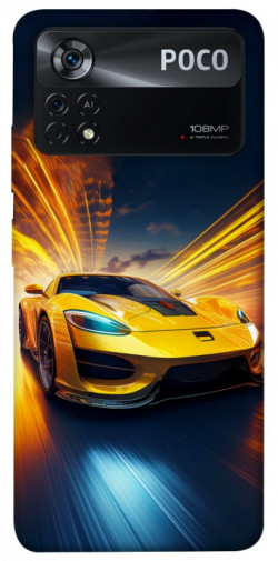 Чохол itsPrint Yellow Porsche для Xiaomi Poco X4 Pro 5G