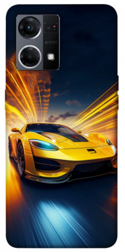 Чехол itsPrint Yellow Porsche для Oppo Reno 7 4G