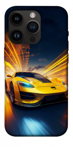 Чехол itsPrint Yellow Porsche для Apple iPhone 14 Pro (6.1")
