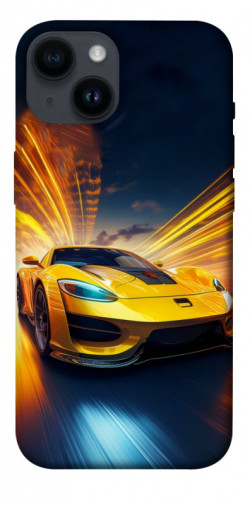 Чехол itsPrint Yellow Porsche для Apple iPhone 14 (6.1")
