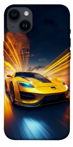 Чехол itsPrint Yellow Porsche для Apple iPhone 14 Plus (6.7")