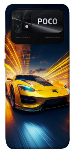 Чехол itsPrint Yellow Porsche для Xiaomi Poco C40