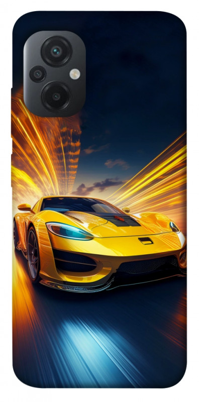 Чехол itsPrint Yellow Porsche для Xiaomi Poco M5, авто, купить оптом с доставкой