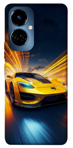 Чехол itsPrint Yellow Porsche для TECNO Camon 19 (CI6n) / 19 Pro (CI8n)