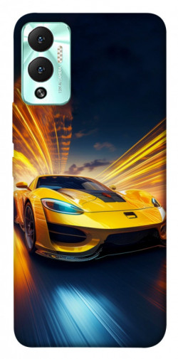 Чехол itsPrint Yellow Porsche для Infinix Hot 12 Play