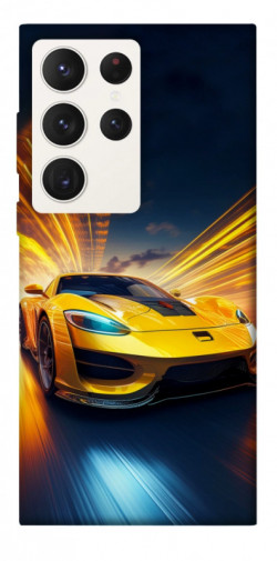 Чехол itsPrint Yellow Porsche для Samsung Galaxy S23 Ultra