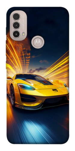 Чехол itsPrint Yellow Porsche для Motorola Moto E40