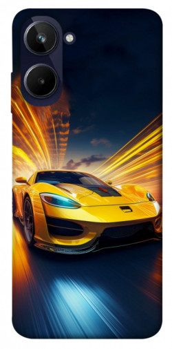 Чехол itsPrint Yellow Porsche для Realme 10 4G