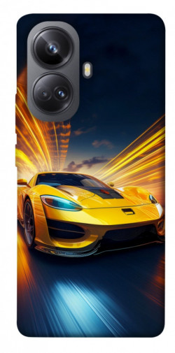 Чехол itsPrint Yellow Porsche для Realme 10 Pro+