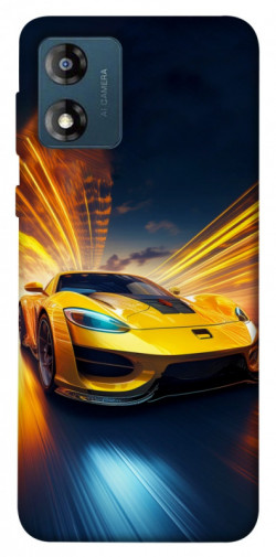 Чехол itsPrint Yellow Porsche для Motorola Moto E13