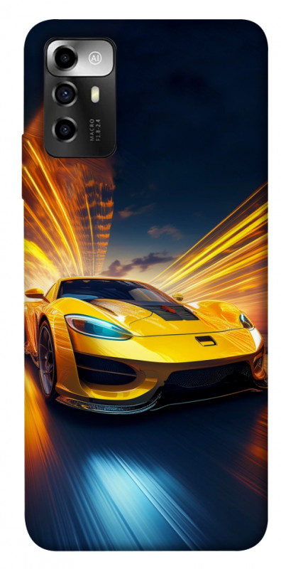 Чехол itsPrint Yellow Porsche для ZTE Blade V40 Vita, авто, купить оптом с доставкой